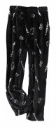 HelloKitty Flanell Pyjamas med Tecknat Motiv, Plysch och Tjock Isolering för Kvinnor - Svart - Vit L