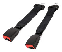 2 st bältesförlängare/bältesförlängare/säkerhetsbältesklämma - justerbar 26-80 cm (36 cm)