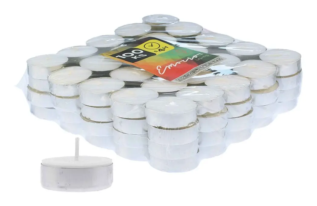 Emocio Lights 4h Tealight Candle 100pcs