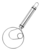 Stainless Steel Flour Mixer Flour And Egg Beaters Noodle Making Tools, Specification: Single Circle