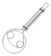 Stainless Steel Flour Mixer Flour And Egg Beaters Noodle Making Tools, Specification: Double Circle