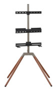 One For All Tripod universellt tv-stativ med fyra ben (WM7475), 81,3 cm (32"), 177,8 cm (70"), 200 x 100 mm, 400 x 400 mm, 360°, Brun, Grå