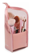 1 st Makeup borste arrangör väska PVC klar borste påse används för kvinnor flickor bärbar rese makeup borste arrangör fall