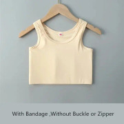 Kvinnors Plat Bustier med Bandage Pullover Halvlång Korsett Tank Top Transboy Lesbisk Trans Lingerie Väst Bustier Skin Skin 4XL