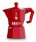 BIALETTI Moka Exclusive 6 koppar i rött