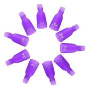 Nagelkonstset i plastakryl, nagellacksrengöringsklämmor med halkskyddsfunktion, Soak Off Cap Clip Set för UV-gelborttagning, hållbart och lätt att använda