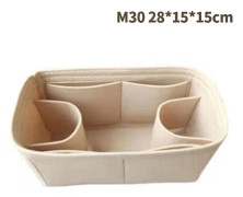 Väska Organizer Filtduk Insats 25 30 35 Makeup Handväska Khaki StyleA M