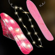Glimmande kristallslippers flickor sommar roliga prinsessa blinkande tofflor kvinnor purple 23cm