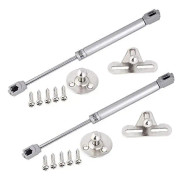 Hydrauliska gasfjädrar för köksluckor, lyftdämpare, gångjärn, 80N/8kg 270mm, 2-pack