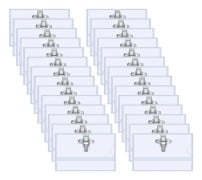 100-pack Namnskyltar 90x56mm Genomskinliga Klädnamnskyltar Klämma Namnskyltarfodral med Klämma ID-kort för Kontor Skola Resor