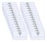 100-pack Namnskyltar 90x56mm Genomskinliga Klädnamnskyltar Klämma Namnskyltarfodral med Klämma ID-kort för Kontor Skola Resor