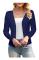 amee Dam 3/4 Ärm Klippt Cardigan Tröjor Öppen Fram Bolero Korta Shrugs S-XL