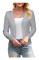 amee Dam 3/4 Ärm Klippt Cardigan Tröjor Öppen Fram Bolero Korta Shrugs S-XL