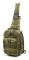 Sling Bag Taktisk Ryggsäck Utomhus Axelväska Satchel Bröstpaket Dagryggsäckar för Smart Phone Klättring Camping Cykling Vandring Army Green
