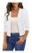 amee Dam 3/4 Ärm Cropped Cardigan Tröjor Öppen Fram Bolero Korta Shrugs S-XL
