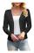amee Dam 3/4 Ärm Cropped Cardigan Tröjor Öppen Fram Bolero Korta Shrugs S-XL