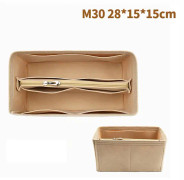 Väska Organizer Filtduk Insats 25 30 35 Makeup Handväska Khaki StyleA M Khaki StyleA M