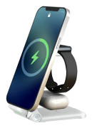 Laddningsstation Kompatibel med Apple Laddningsstation Apple Watch Laddningsstation Serie 5/4/3/2/1, Trådlös Laddningsställ för iPhone 13