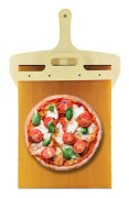 Glidande pizzaskal - pizzaskal spade med handtag, diskmaskinssäker pizzaskal