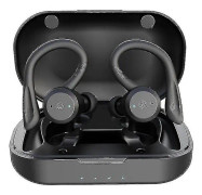 20 timmars speltid Simning Vattentäta Bluetooth hörlurar Dual Wear Trådlösa sporthörlurar Tws Ipx7 hörlurar Stereo svart