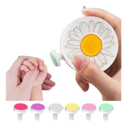 Nagelfil för baby - Elektrisk - Daisy gul