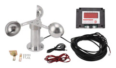 Tornkran Anemometer Alarm Vindhastighetsmätare Väderstation Vindhastighetsalarm 3-koppars vindkopp 220V