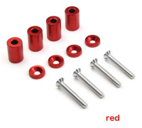 LBQ Universal Racing Aluminium 1 " Billet Hood Vent Spacer Riser Kits För Alla Turbo / Motor / Motor Swap 6mm