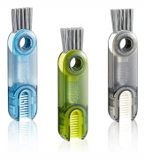 3-pack 3-i-1-kopplockrengöringsborste, multifunktionell liten flasköppningsrengöringsborste
