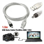 För Mini DV MiniDV USB-datakabel FireWire IEEE 1394 HDV-videokamera för PC-redigering