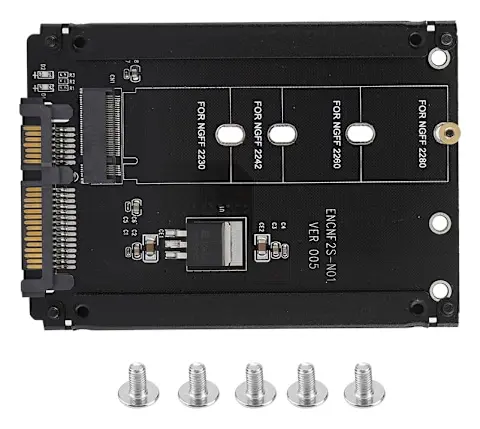 Högpresterande 22-stifts M.2 NGFF till SATA-adapter Plug and Play M.2 till SATA B-nyckel