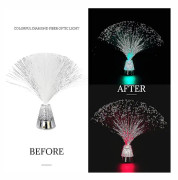 Fiberoptisk färgförändrande lampa, fiberoptisk glaciärlampa med