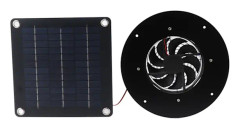 Solcellsventilationsfläkt 22cm Bärbar Solpanel Ventilationsfläkt 20W för Husbil Hönshus Växthus Skjul Djurhus