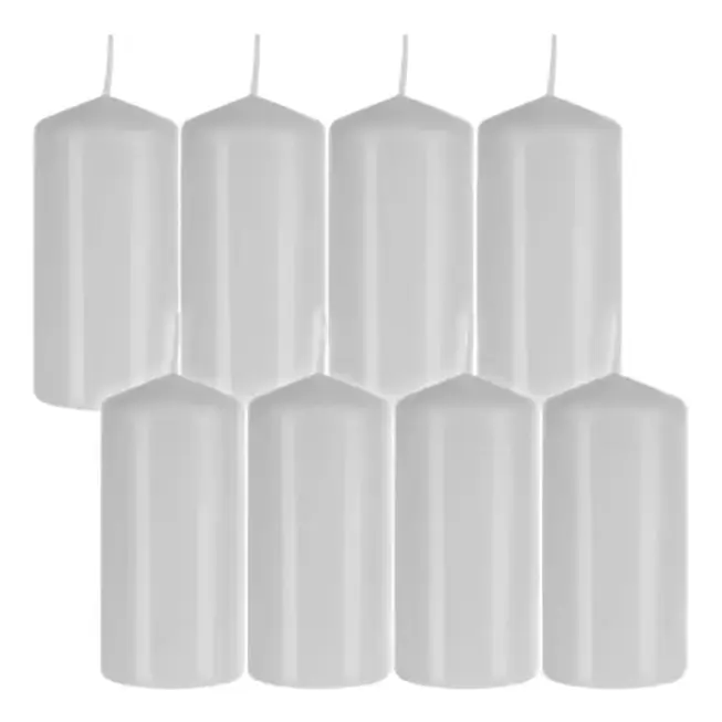 8-Pack - Blockljus / Ljus - 5x10cm