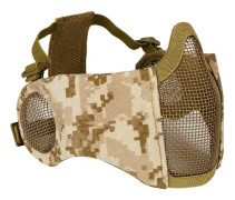 Mesh Mask, Halvmasker i mesh med öronskydd för CS/Jakt/Paintball/Skytte Yellow