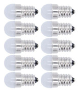 10 st E14-lampor energibesparande varmvitt ljus LED-smålampor för taklampa vägglampa 500lm 1,5W 24V