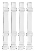 Osynliga BH-band 4-pack 10 mm breda Transparent