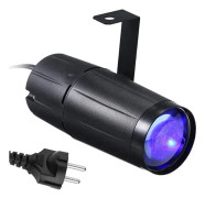 Discokula Pin Spot Light LED Scenbelysning Beam Spotlight Ljus för Spegelsal Klubb Fest Bar DJ Evenemang