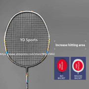 Lättaste 10U G4 13KG 100% kolfiber badmintonracket strängad max spänning 35LBS professionell träningsracket väskor för vuxna lila
