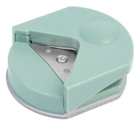 Mini hörnrundare stans R4 Fillet Cutter, DIY hantverksmaskin papperstrimmer kort fotohörnsklippare, kontorsskola fotostudiotillbehör green