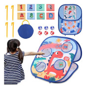 Säkra & hållbara bärbara leksaker för småbarn, Ultimate Bean Bag Toss Game erbjuder aktiv lek och kreativ stimulans för unga barn i åldern 4-10 år