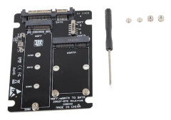 M.2 till SATA-omvandlare, 2-i-1-adapter för högpresterande SSD-installation, Intel Standard Interface & Plug and Play för sömlös integrering med