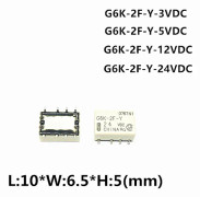 Fordon Motordelar 5PCS G6K-2F-Y Signalrelä 8PIN SOP8 Relä DC 3V 5V 12V 24V