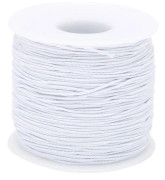 1 mm x 100 m stretchig elastisk tråd sladd DIY hantverk sträng rep smycken armband gör rep vitt