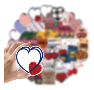 50 st Instagram-stil klistermärken