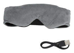 Trådlös Bluetooth Musikögonmask Stereo Bass Mörkläggningsmusikögonmask Lyssna på låtar och samtal Grå