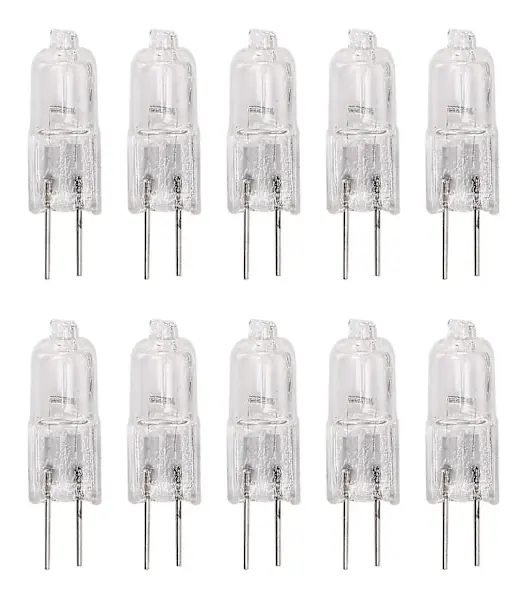 10 st G4 Halogenlampor 10W Varmvit
