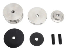 3PCS Bågskydd Vikter Rostfritt Stål Avtagbar Båge Handtag Motvikt Kit för Tävling Recurve Båge Silver