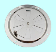 2 st runda ventilationsgaller, ventilationsrosett i rostfritt stål, 125 mm S