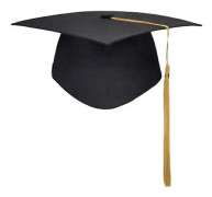 Studentmössor med tofsar Examensceremoni Festtillbehör Examenshatt Fotorekvisita för studenter Gul 23*23CM