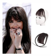 Clip In Fringe Människohår 100% Äkta Hår Fringe Extensions Clip In Fransk Lugg